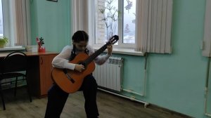 Давыдова Виктория. С. Воронцов "Песня дождя". М. Каркасси   "Андантино".