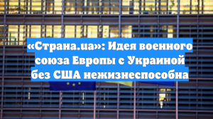 «Страна.ua»: Идея военного союза Европы с Украиной без США нежизнеспособна