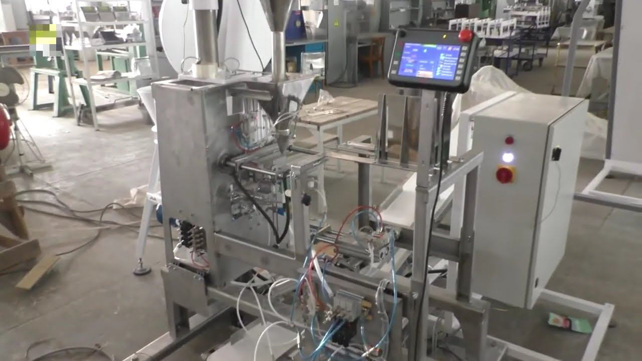 Упаковка крахмала и порошков. Автомат со шнековым дозатором для фасовки молотого кофе сухого киселя смотреть онлайн