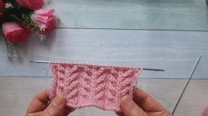 Красивый объемный узор для шапки и не только..