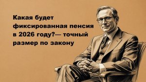Какая будет фиксированная пенсия в 2026 году