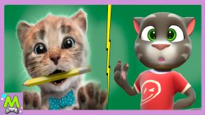Говорящий Том против Маленького Котенка.Кошачьи Шалости в Мультяшных Играх