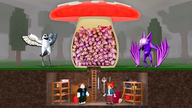 Новая база биомов в игре «99 ночей в лесу» Анимация Роблокс смотреть онлайн