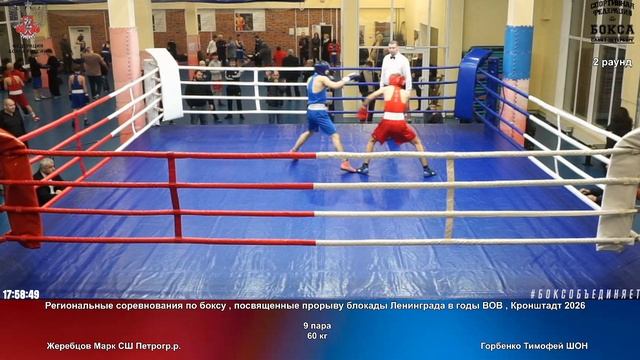 9 60 кг Жеребцов Марк СШ Петрогр.р. Горбенко Тимофей ШОН