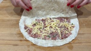 Беру обычный лаваш и фарш, а получается невероятная вкуснятина! Очень вкусный обед или ужин