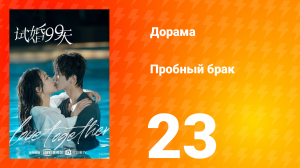 Пробный брак 1 сезон 23 серия
