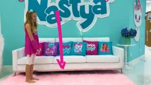 Настя и Папа выполняют детские челленджи