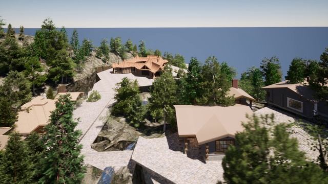 Банный комплекс Сочи архитектурная анимация 2020 г.