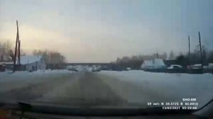 дорога Монастырка Томск 13.02.21