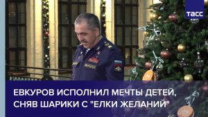 Евкуров исполнил мечты детей, сняв шарики с "Елки желаний"