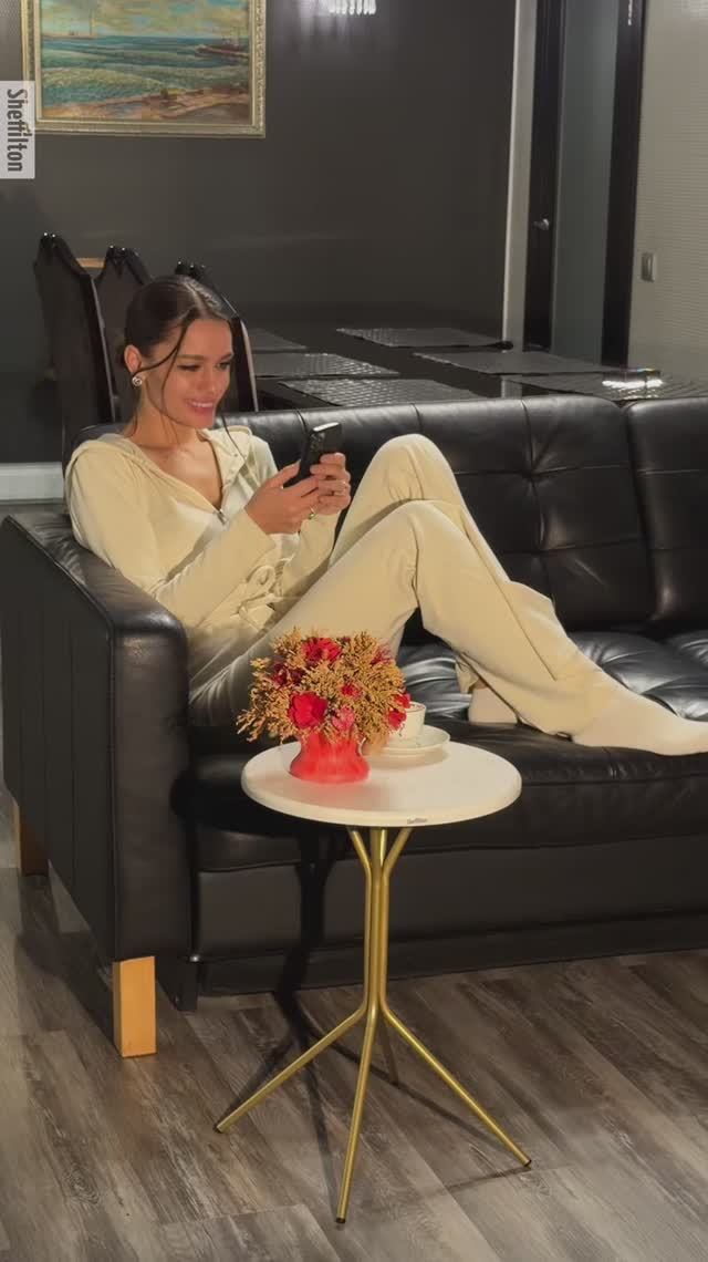 Журнальный столик CT 12-1 (золото/бетон хафит) смотреть онлайн