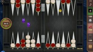 Длинные нарды 42 - 21. Не повезло