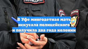 В Уфе многодетная мать искусала полицейского и получила два года колонии