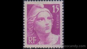 Марки Франция год 1945 моя коллекция чистых марок