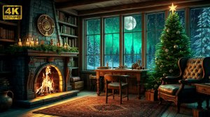 Камин 4К. Новогодний камин — атмосфера тепла, уюта и элегантности.