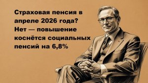 Страховая пенсия в апреле 2026 года