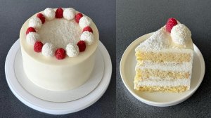 Торт КОКОС-МИНДАЛЬ🥥 нежнейший торт для праздника⭐️