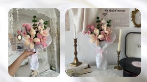 БУКЕТ МЕЧТА ИЗ СИНЕЛЬНОЙ ПРОВОЛОКИ.