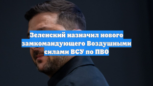 Зеленский назначил нового замкомандующего Воздушными силами ВСУ по ПВО