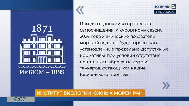 Ученые рассказали, сколько лет нужно Черному морю для самоочистки от мазута смотреть онлайн