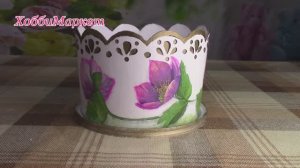 Цветочный горшок. Не выбрасывайте пластиковые ведра. ХоббиМаркет
