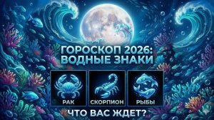 ГОРОСКОП НА 2026г. Для знаков Воды: Рак, Скорпион, Рыбы Таро расклад| гадание|Таро Божена|Тароскоп