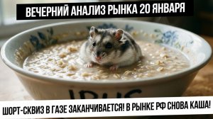Вечерний анализ рынка 20 января. Рынок РФ в каше, а в газе рост и маржин-колы! Биткойн! Золото!