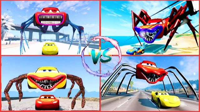 НЕВОЗМОЖНАЯ ГОНКА! Молния против огромных мутантных машин! Начинается эпичная битва смотреть онлайн