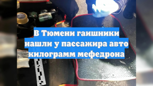 В Тюмени гаишники нашли у пассажира авто килограмм мефедрона