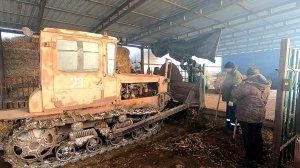 Вот это мы попали! Бригада по зачистке навоза...