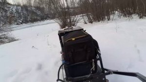 После --40°С морозов ездили смотреть переправку на реке.