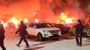 Появились кадры атаки БПЛА на Краснодарский край. Атакованы жилые дома. 20.01.2026