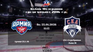 ХК "Армия СКА" 16 - ХК "СКА Серебряные Львы" 16 | 25.01.2026
