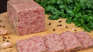 КОЛБАСУ БОЛЬШЕ НЕ ПОКУПАЮ! Домашний МЯСНОЙ ХЛЕБ. Натуральная замена колбасе.Получится у каждого!