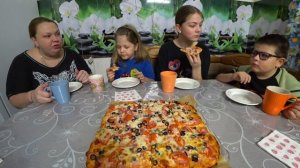 мукбанг домашняя пицца