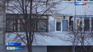 В Губкине продолжаются восстановительные работы после атаки БПЛА