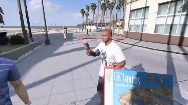 GTA 5 с видом от NPC ужасает, игроки просто монстры. смотреть онлайн