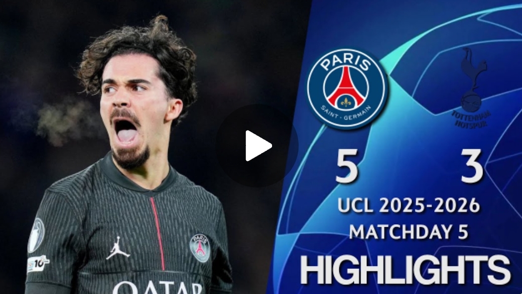 ПСЖ — Тоттенхэм (5:3) Лига чемпионов УЕФА 2025/26 смотреть онлайн
