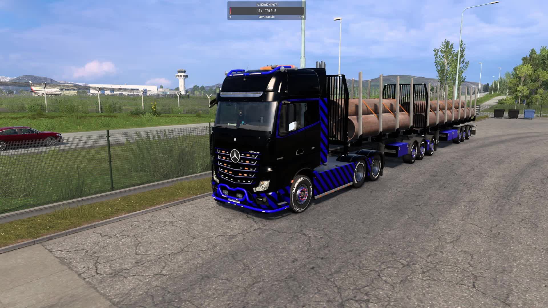 ATS 2 - 1.57.2.7s на ЛЕСОВОЗЕ😎 смотреть онлайн