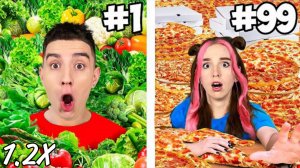 100 видов ЕДЫ за 24 Часа !  (ускоренная версия 1.2х)