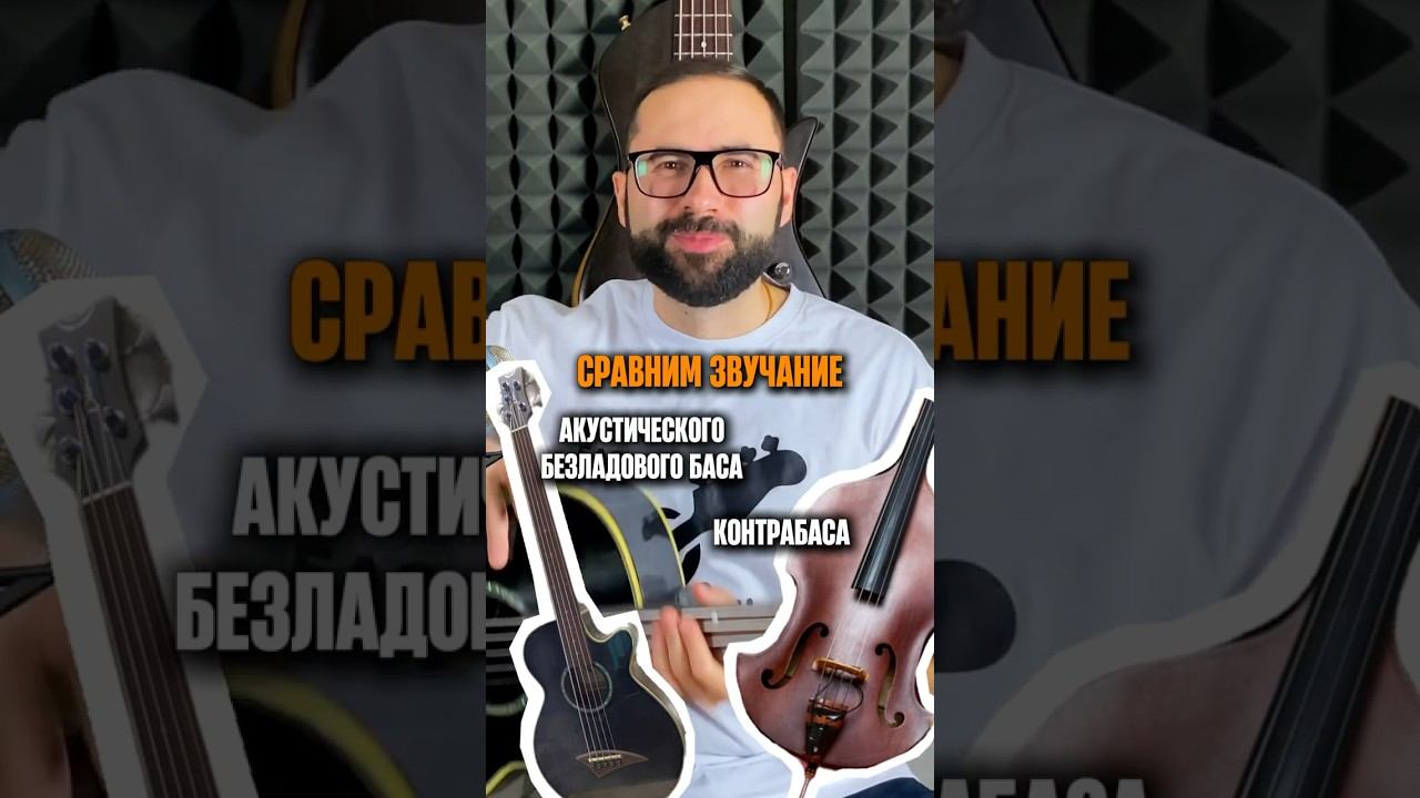 Сравним звучание безладового акустического баса и контрабаса смотреть онлайн
