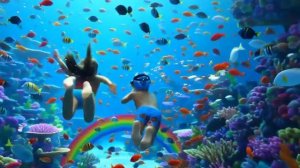 🧜♂️ ВОЛШЕБНЫЙ ПРЫЖОК В СКАЗОЧНУЮ ЛАГУНУ: путешествие сквозь сияющий портал