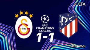 Галатасарай — Атлетико Мадрид 1-1. Обзор матча. Лига чемпионов 25/26.