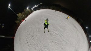 горнолыжка Казань 360 крутим первый спуск
