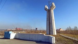 Магнитогорск, улица Северный переход, мост через реку Урал, улица 9 Мая, промзона (17.04.2022)