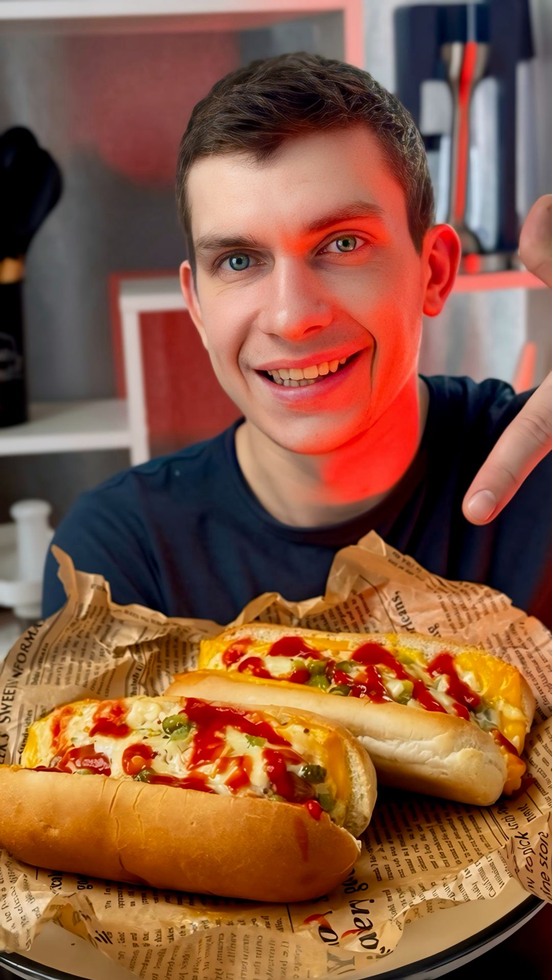 Сырный хот-дог с корнишонами смотреть онлайн