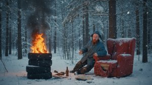 Я спрыгнул с дерева в сапог и пережил ночь в лесу. Y