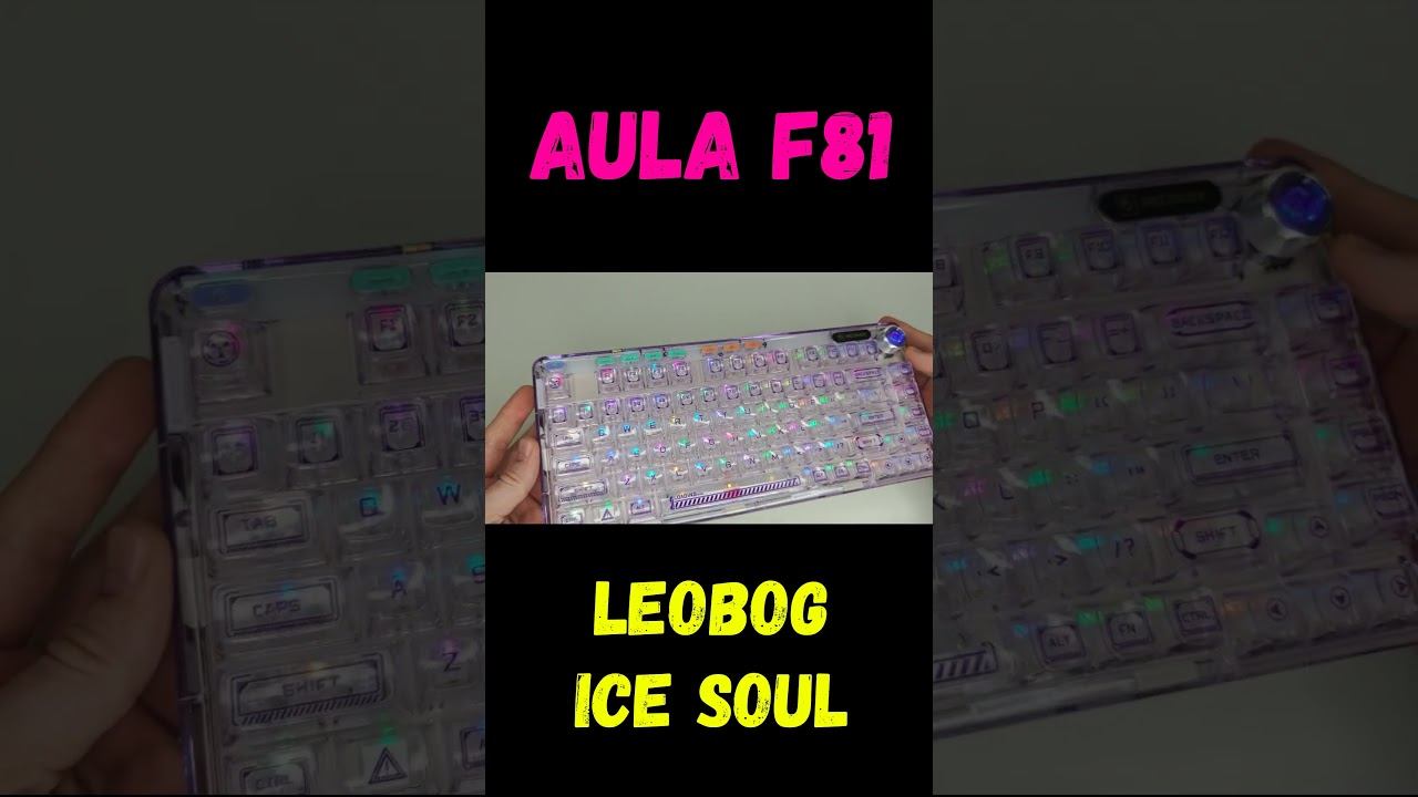 ПРОЗРАЧНАЯ Клавиатура AULA F81 #mechanicalkeyboard #keyboard #aula смотреть онлайн