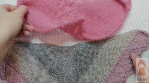 Ажурный платок Ромбы Часть 3 Перпендикулярная кайма