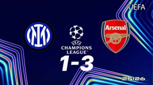 Интер — Арсенал 1:3. Лига чемпионов 25/26, обзор матча.
